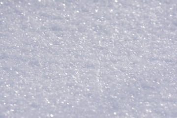 The texture of snow