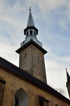 The Church in Simuna, Estonia in the late autumn