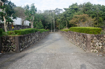 Fototapeta na wymiar Warriors' residence area of Takaono area of Izumi city, Kagoshima prefecture, Japan