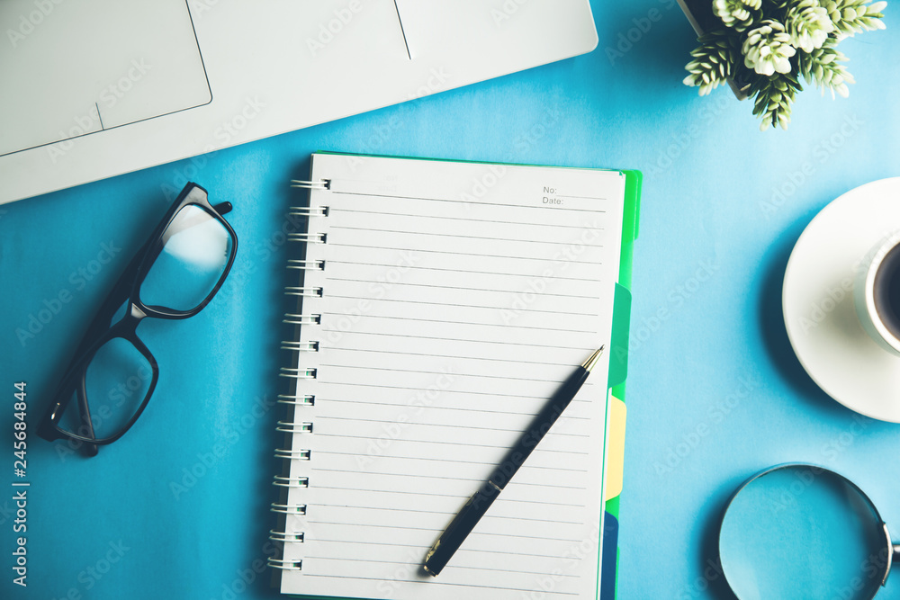 Poster notepad with keyboard