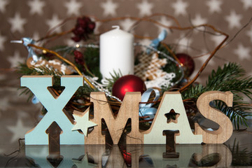 Dekoracje na  święta Bożego Narodzenia Xmas - obrazy, fototapety, plakaty