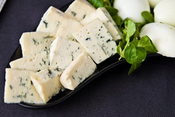 French cheese bits still life