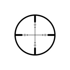 Crosshair icon or logo on white background