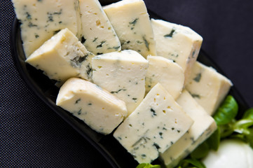 French cheese bits still life