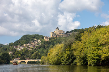 Fototapeta na wymiar Chateau de Castelnaud, medieval fortress at Castelnaud-la-Chapelle, Dordogne, Aquitaine, France