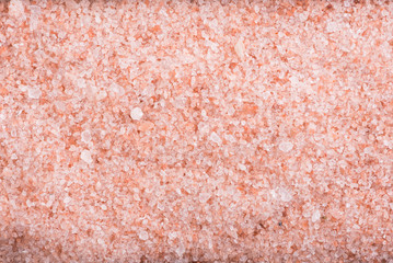 Closeup of pink sea salt crystals