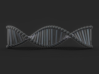 DNA chain. Abstract scientific background. 3D rendering