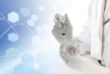 Fototapeta premium 医療イメージ 注射