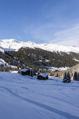Fototapeta na wymiar Austria Sunny Winter Mountains