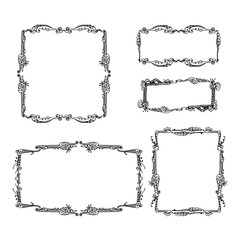 set of vintage frames