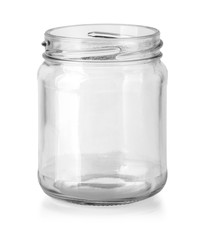 Glass jar isolated