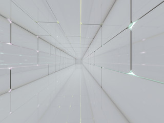Abstract modern architecture background. 3D rendering © polesnoy