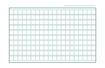 Squared manuscript icon paper vector file, isolated illustration