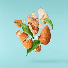 Fresh raw almond. Organic healthy snack