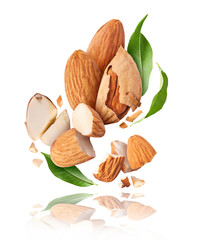 Fresh raw almond. Organic healthy snack