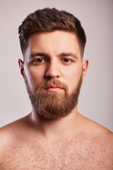 Obraz premium portrait of handsome bearded man