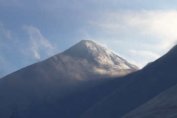  Winter adventures. Summit. Carpathians. Ukraine.