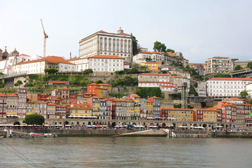 Fototapeta na wymiar Porto cityscape with Douro river, Portugal