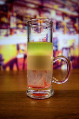 Hiroshima cocktail (layered shot)