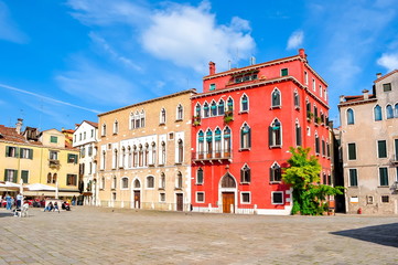 Fototapeta na wymiar Campo Sant' Angelo square in Venice, Italy