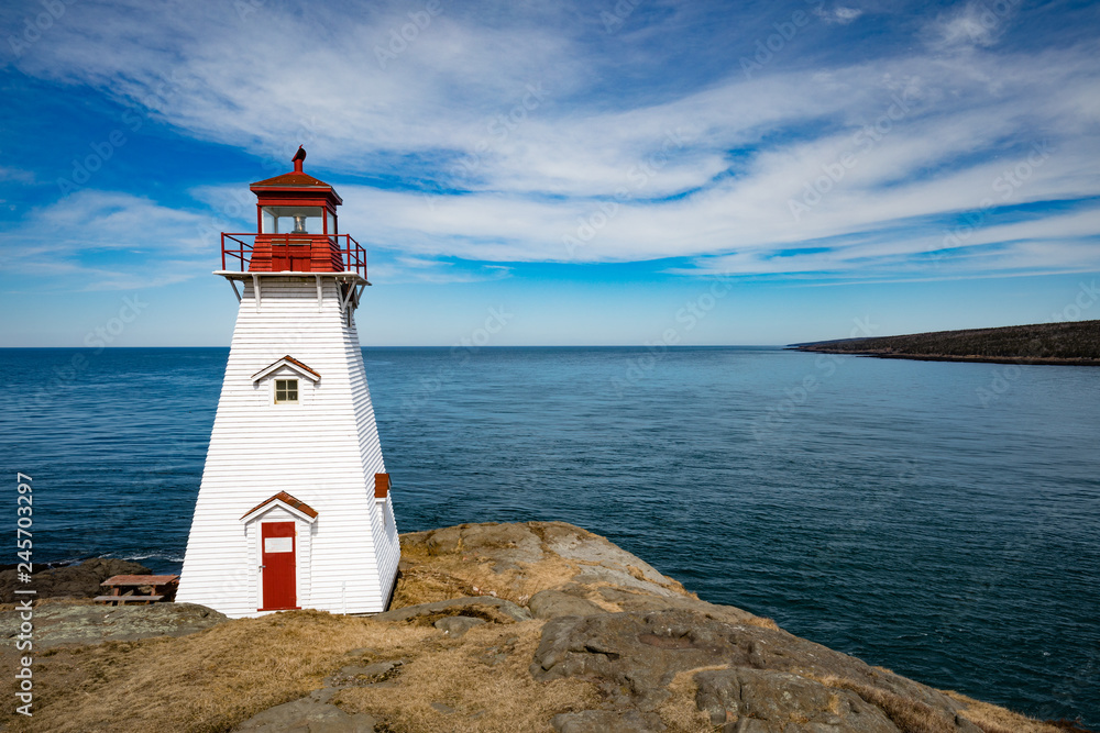 Wall mural boars head lighthouse bay of fundy ns canada