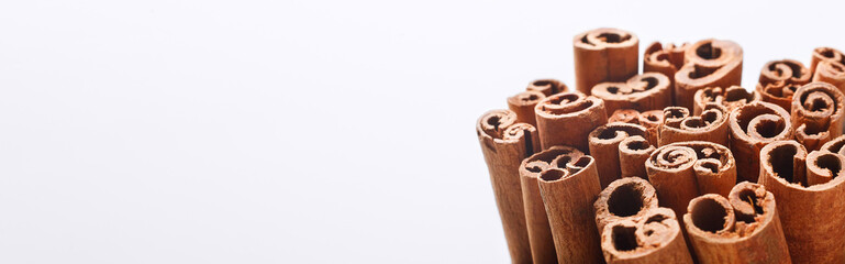 Cinnamon sticks, copy space, mockup