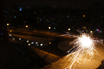 celebration with a Sparkler