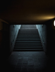Fototapeta premium Staircase exit from the tunnel to the Victory Column in Berlin. Germany