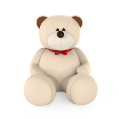 Teddy Bear Doll Isolated