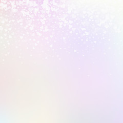 White heart love confettis. Valentine's day gradie