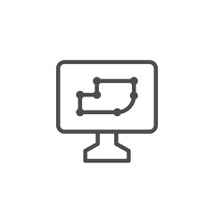 Vector drawing line icon