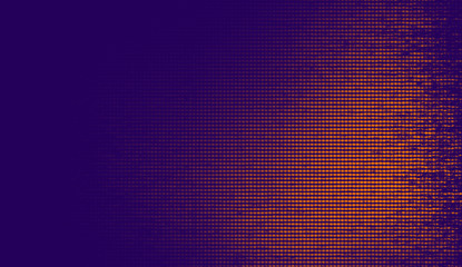 Abstract duotone background . Halftone texture . Trendy synthwave cyberpunk gradient design. - obrazy, fototapety, plakaty