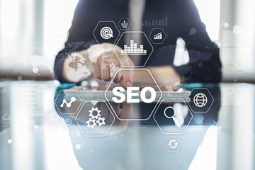 SEO Search engine optimization, Digital marketing, Business internet technology concept.