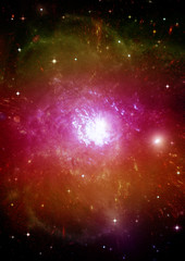 Obraz premium galaxy in a free space