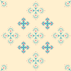 Abstract vector pattern illustration. Seamless ornament, textile background