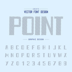 Font and alphabet vector, Bold typeface and number design, Graphic text on background