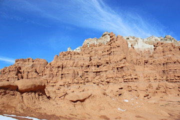 Fototapeta premium Goblin Valley State Park, Utah, in winter