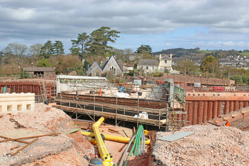 Road bridge under construction