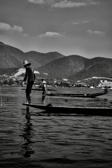 Fisherman in Inle Lake, Myanmar