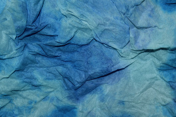 Amazing Blue Painted Background. Blurred Abstract Texture. Blue Color Background.