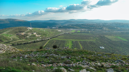 Fototapeta na wymiar view of a mountain landscape