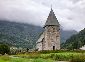 Hove Church Vikoyri Vik Sogn og Fjordane  Norway Scandanavia