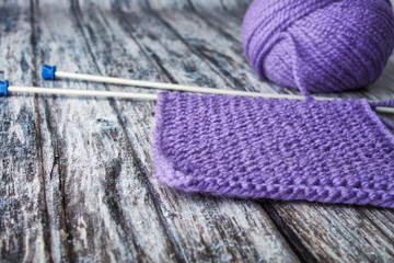 needlework crochet and knitting needles woolen threads