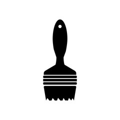 Brush isolated flat vector icon 