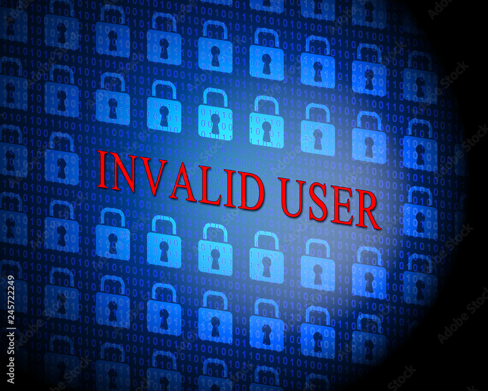 Poster forgot username message means wrong userid entered - 3d illustration