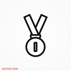 Medal icon, vector logo, medal symbol for your web site