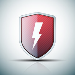 Lightning Shield sign illustration