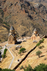  Tourists visiting the monastery complex Noravank, Armenia