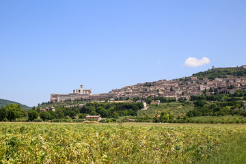 Fototapeta na wymiar Assisi, San Francesco complex, Italy