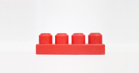 colorful plastic block plaything of childr